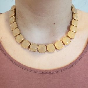 Fornash Statement Necklace peach and gold